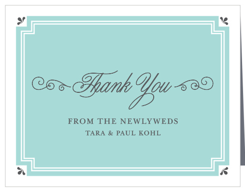 Parisian Chic Wedding Thank You Cards