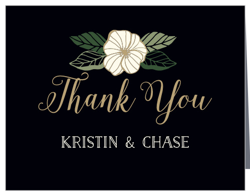 Garden Floral Wedding Thank You Cards