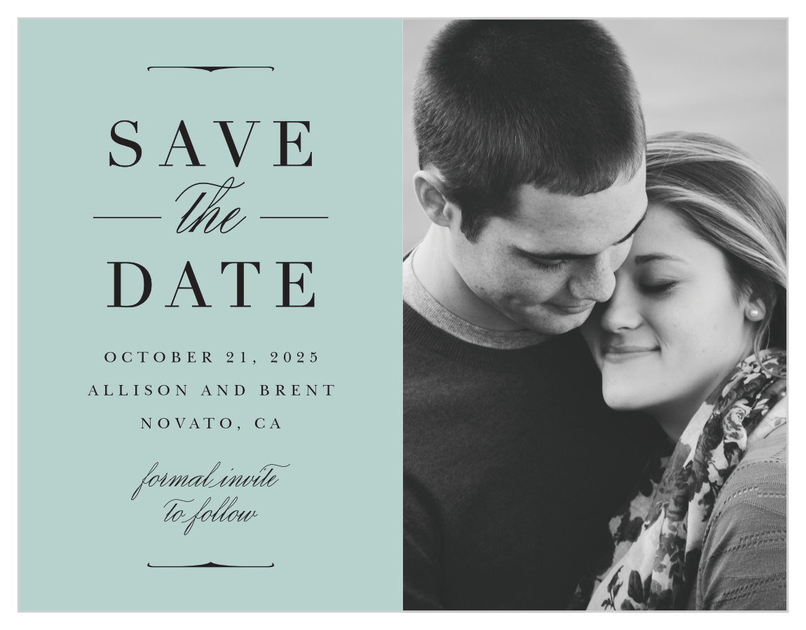Vintage Elegance Save the Date Cards