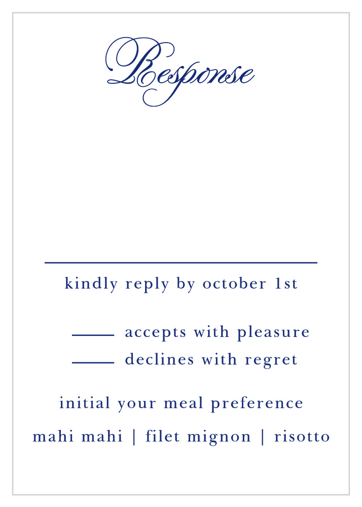 Preppy Stripe Response Cards