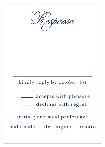 Preppy Stripe Response Cards