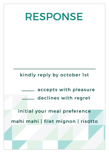 Chic Geometric Response Cards