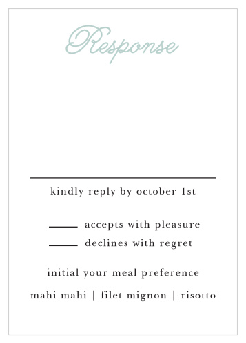 Whimsical Script Response Cards
