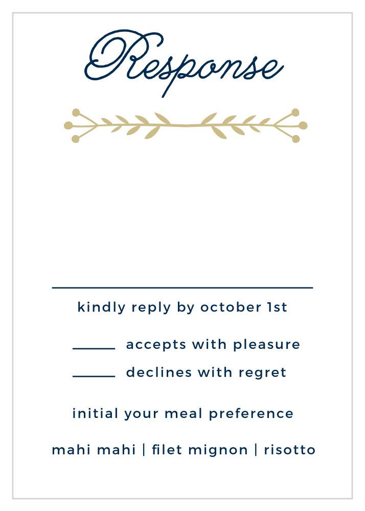 Folksy Floral Response Cards