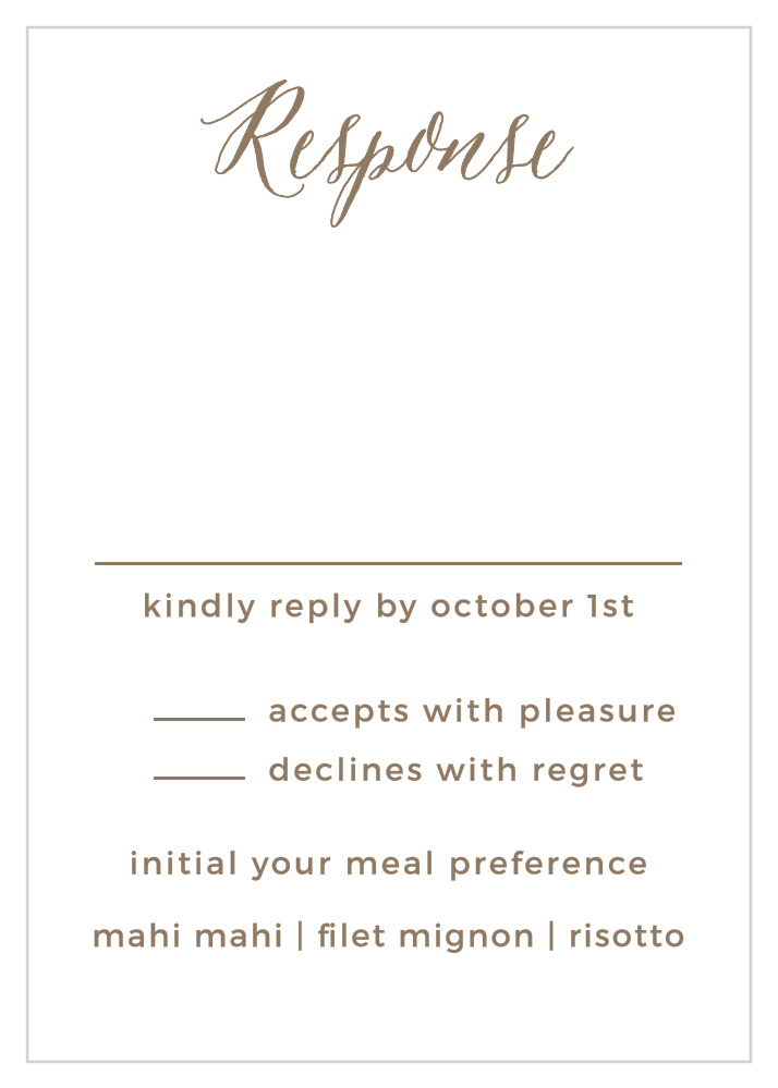 Rustic Lace Response Cards