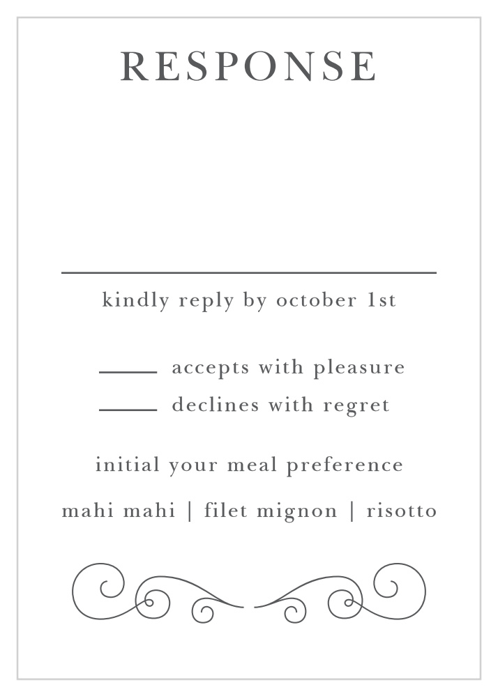 Parisian Chic Response Cards