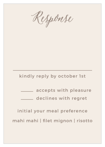 Rustic Floral Response Cards