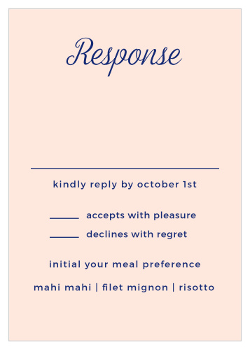 Diamond Monogram Response Cards
