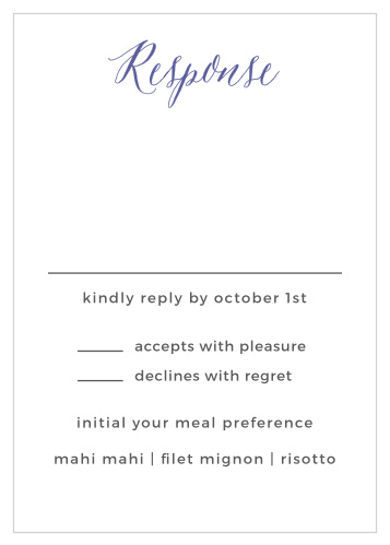 Rustic Script Response Cards