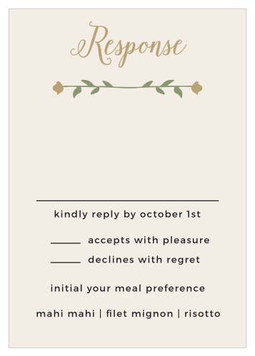 Garden Floral Response Cards