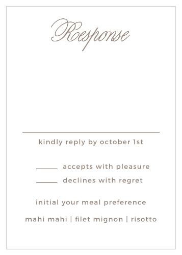Vintage Frame Response Cards