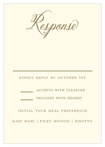 Romantic Vintage Response Cards