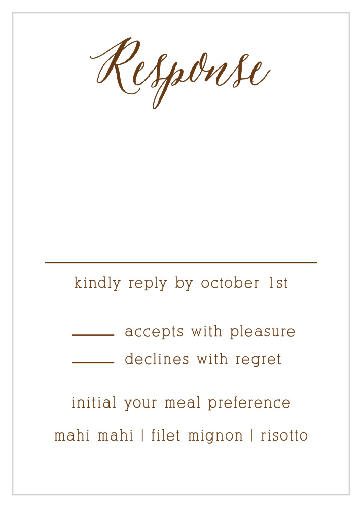 Rustic Wood Response Cards