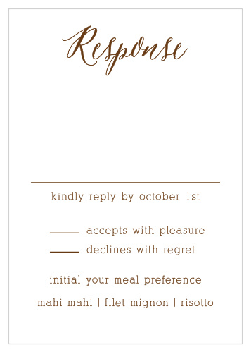 Rustic Wood Response Cards