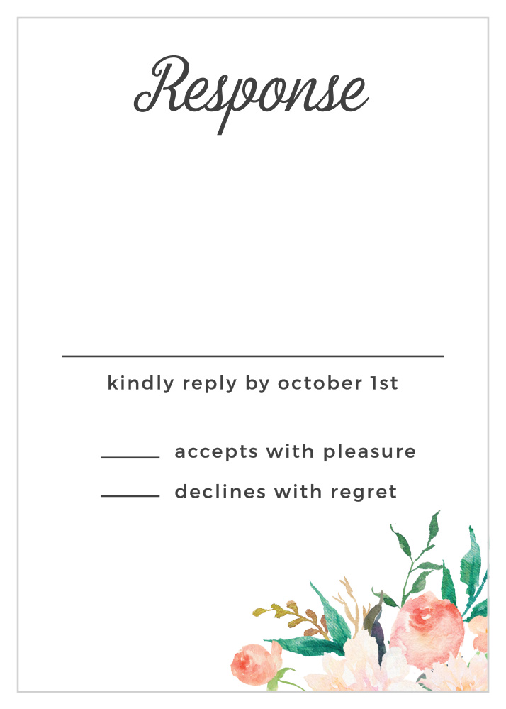 Blossoming Love Response Cards