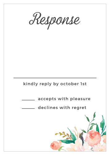 Blossoming Love Response Cards