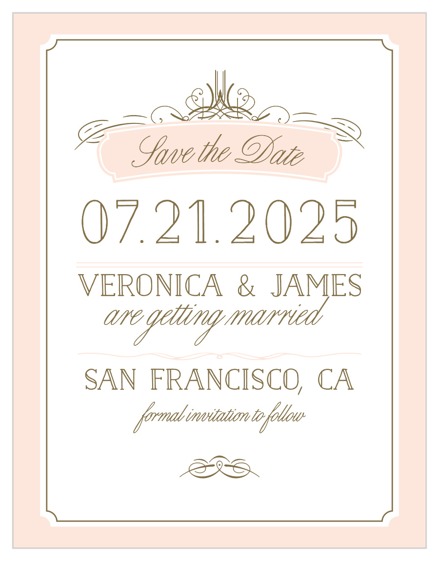 Opulent Frames Save the Date Magnets