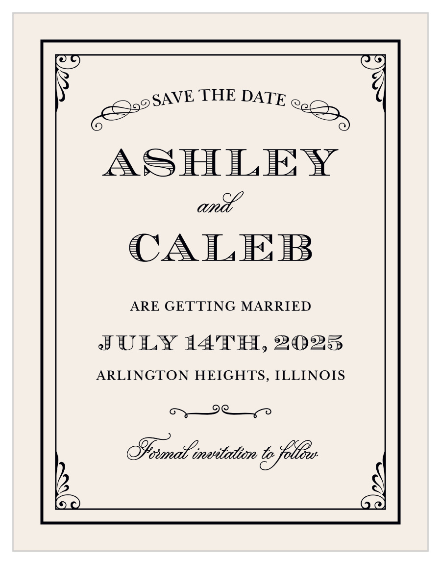 Grand Victorian Save the Date Magnets