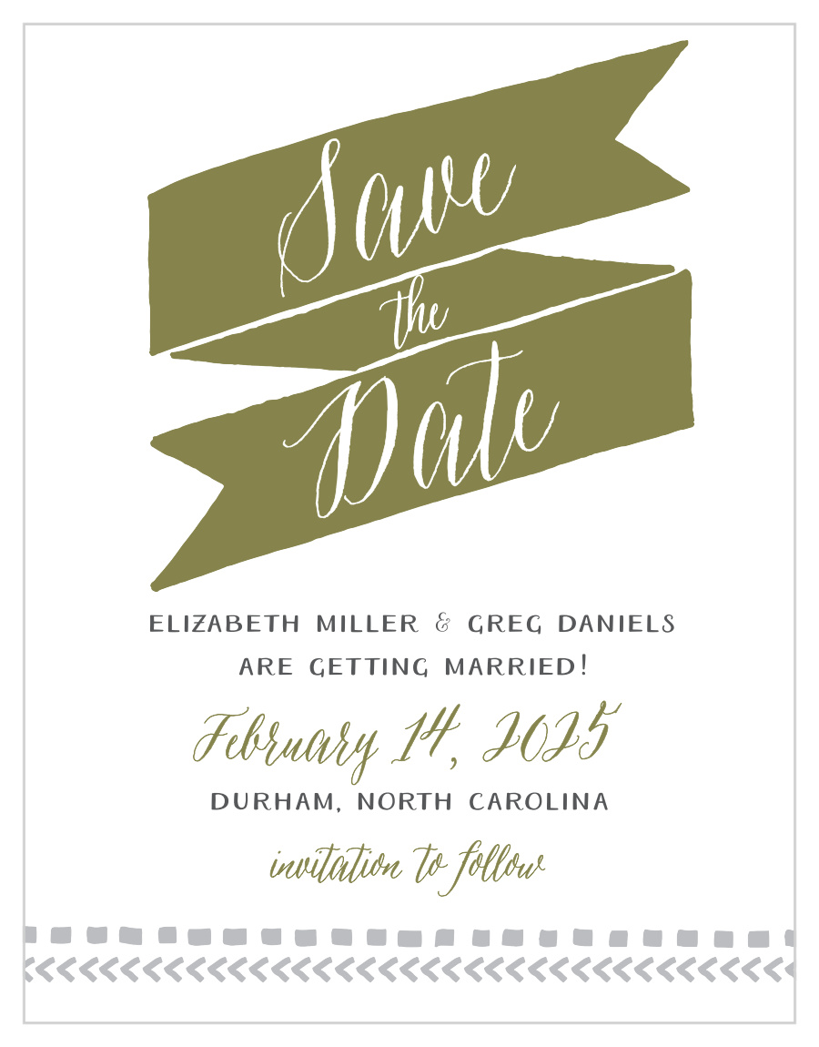 Rustic Tribal Save the Date Magnets