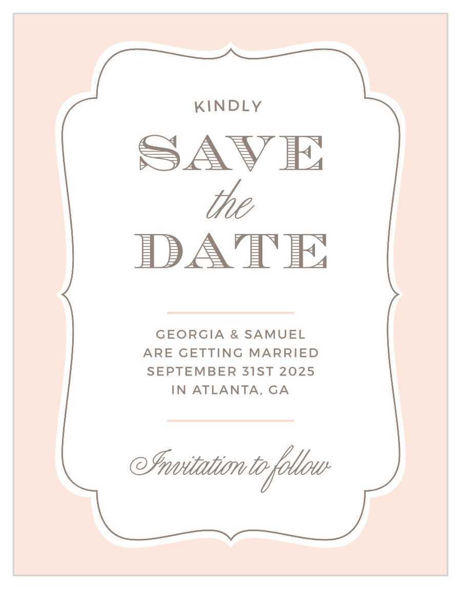 Vintage Frame Save the Date Magnets