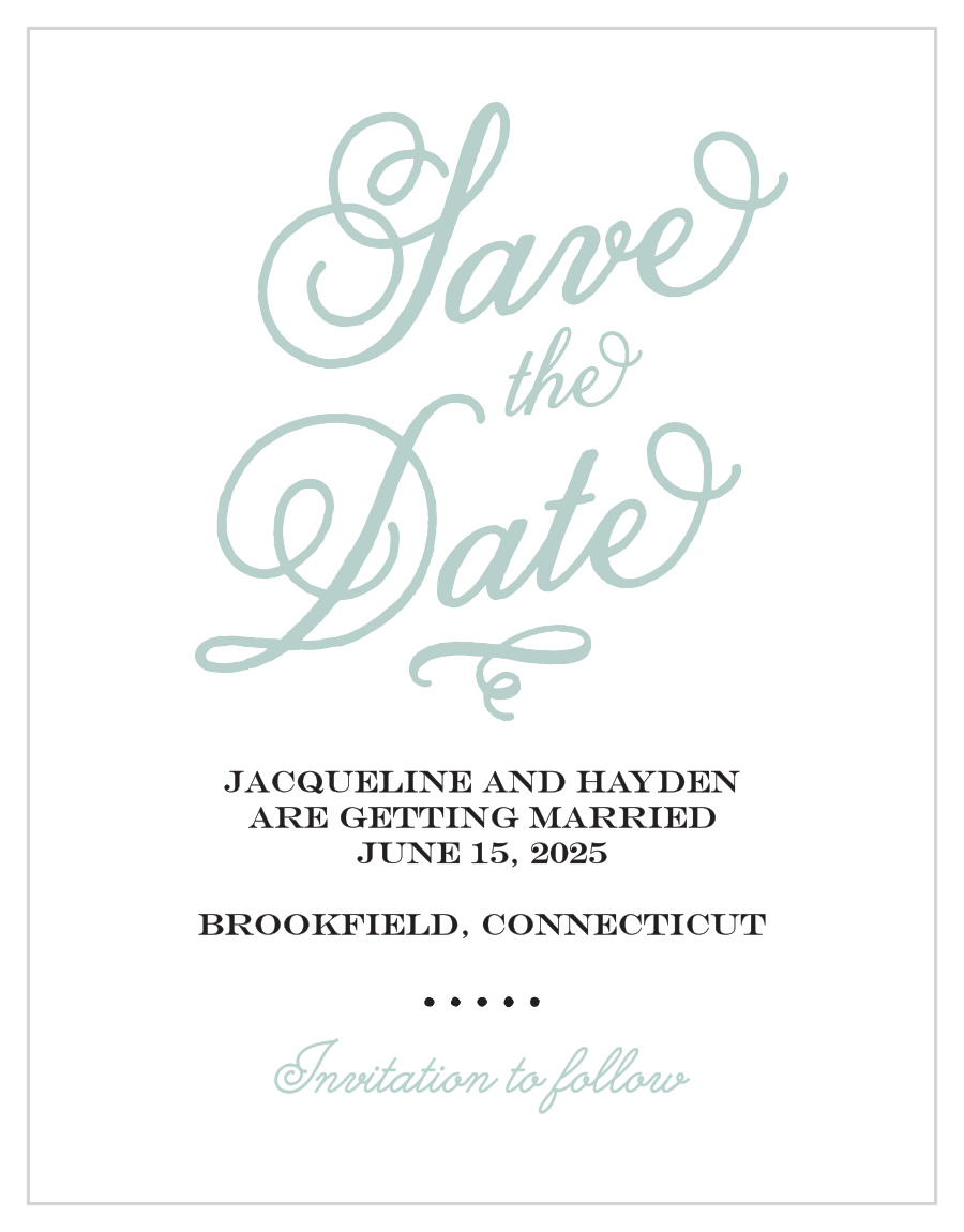 Whimsical Script Save the Date Magnets