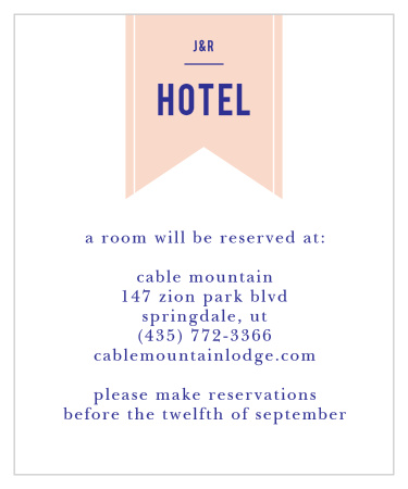 Modern Banner Accommodation Cards