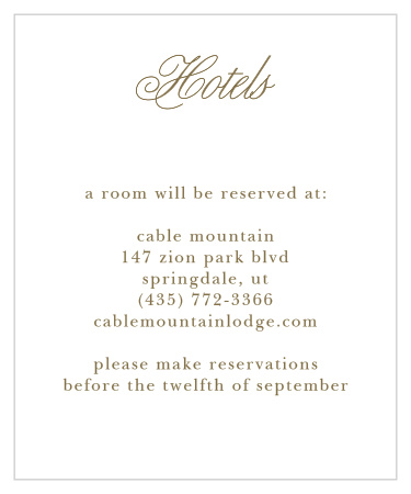 Opulent Frames Accommodation Cards