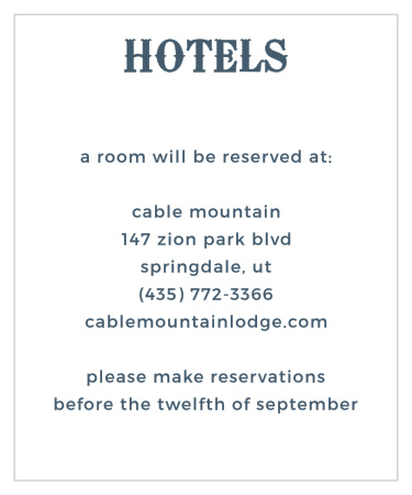 Retro Poster Accommodation Cards
