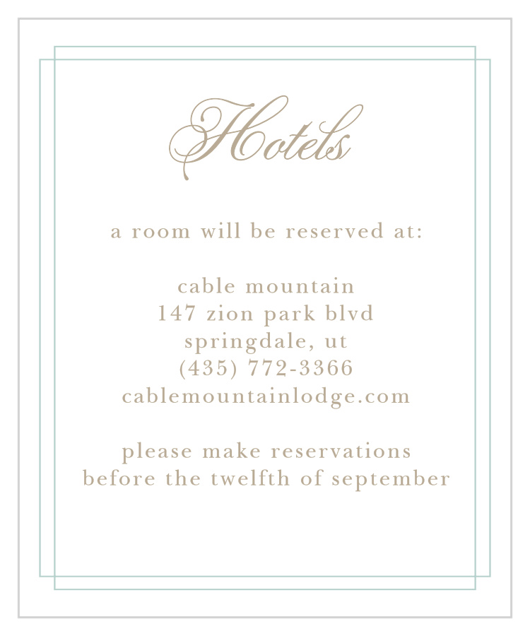Emily Swash Accommodation Cards