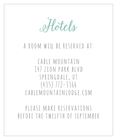 Sweet Succulents Accommodation Cards