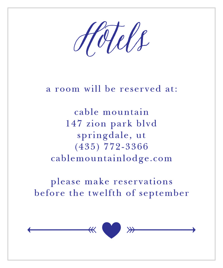 Playful Poster Accommodation Cards