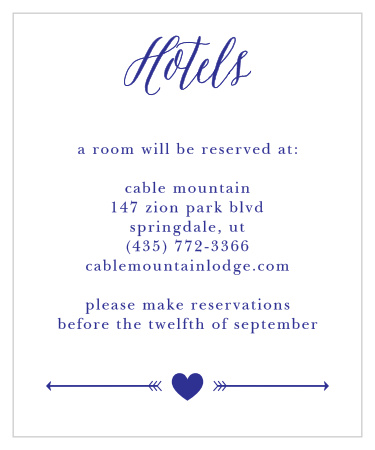 Playful Poster Accommodation Cards