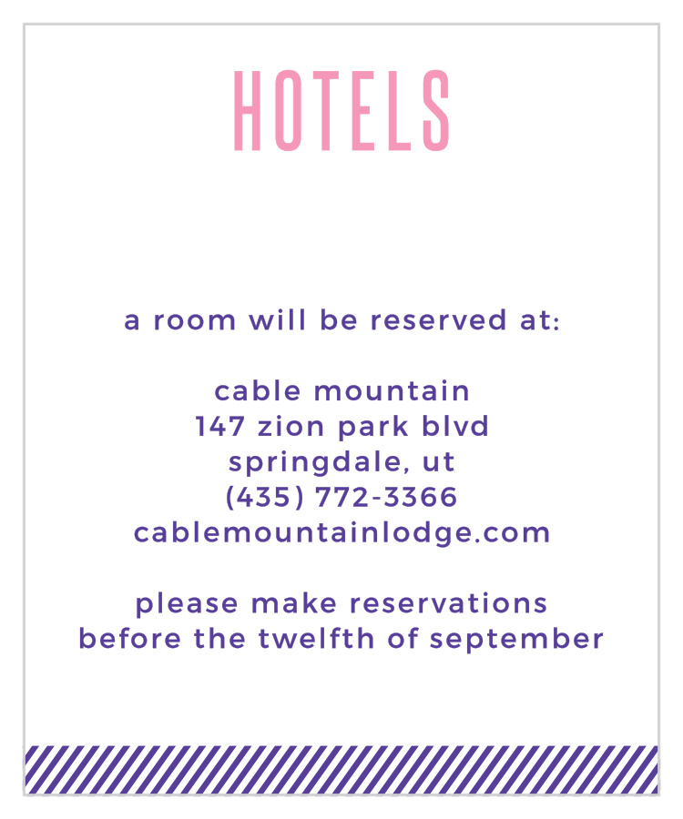 Artful Elegance Accommodation Cards