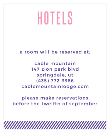 Artful Elegance Accommodation Cards