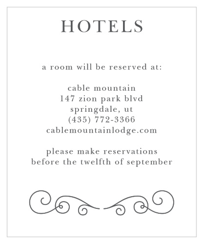Parisian Chic Accommodation Cards