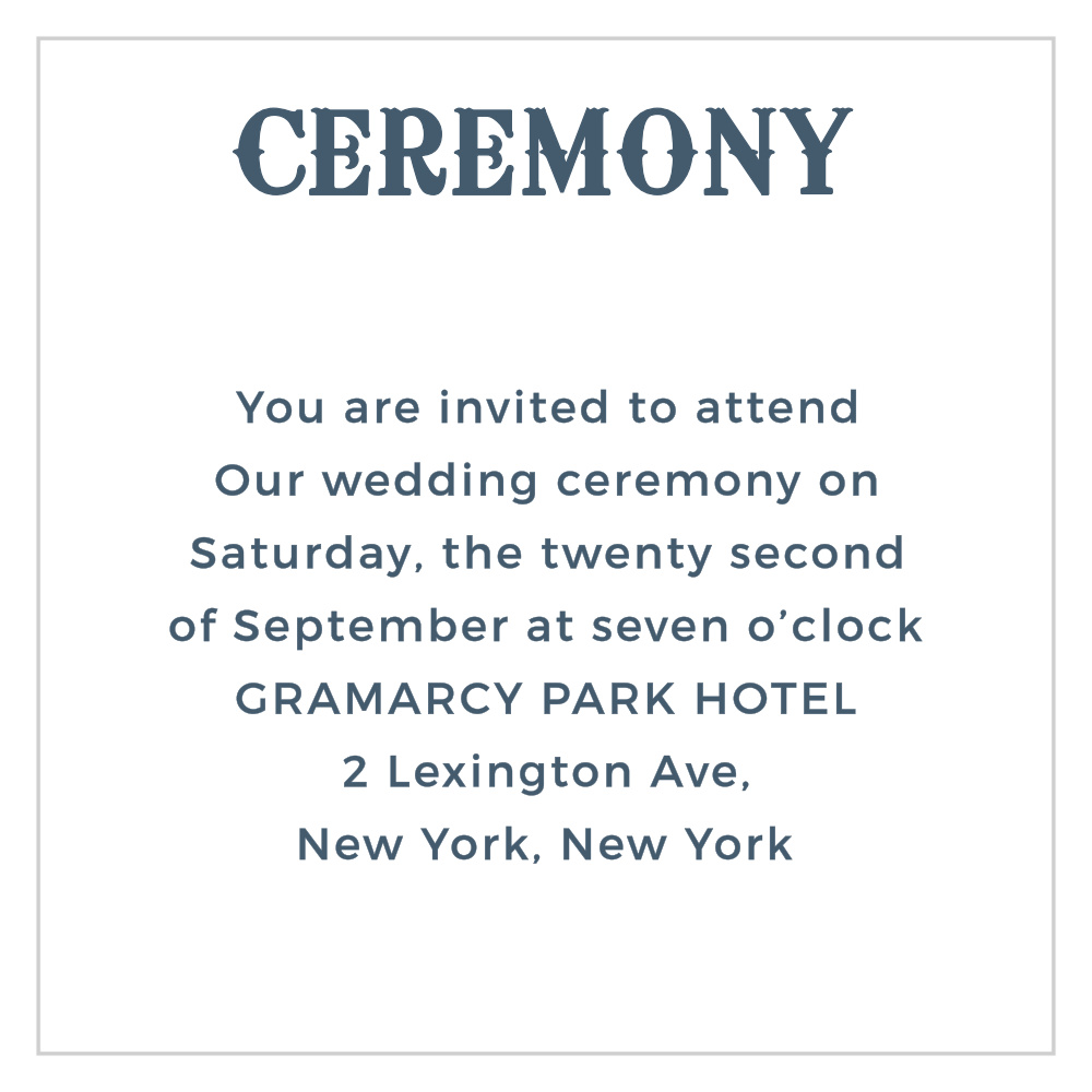 Retro Poster Ceremony Cards
