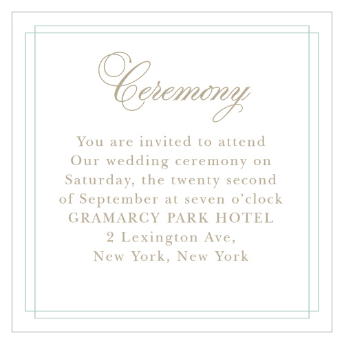 Emily Swash Ceremony Cards