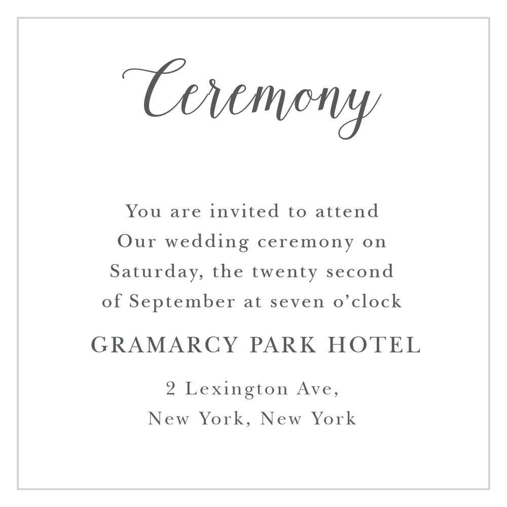 Budding Blooms Ceremony Cards