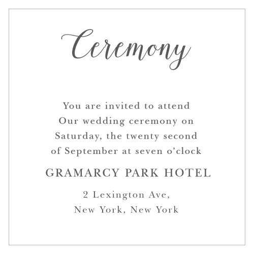 Budding Blooms Ceremony Cards