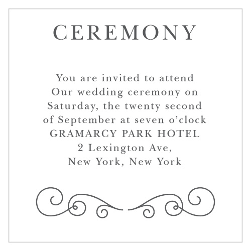 Parisian Chic Ceremony Cards