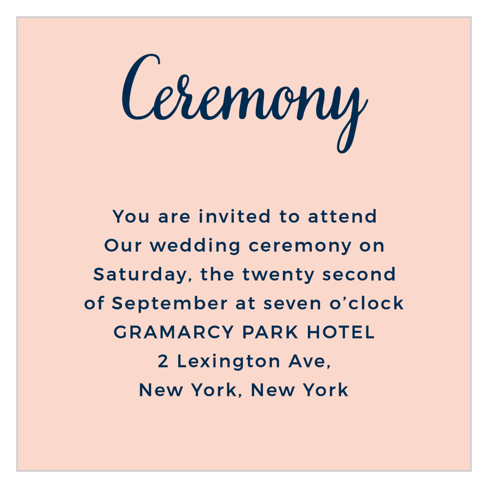 Modern Love Ceremony Cards
