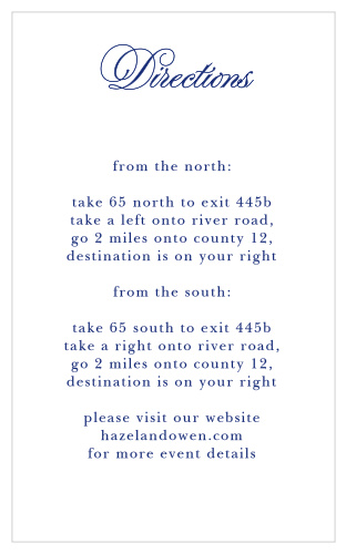 Preppy Stripe Direction Cards