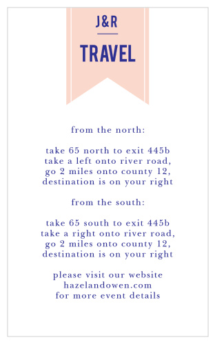 Modern Banner Direction Cards