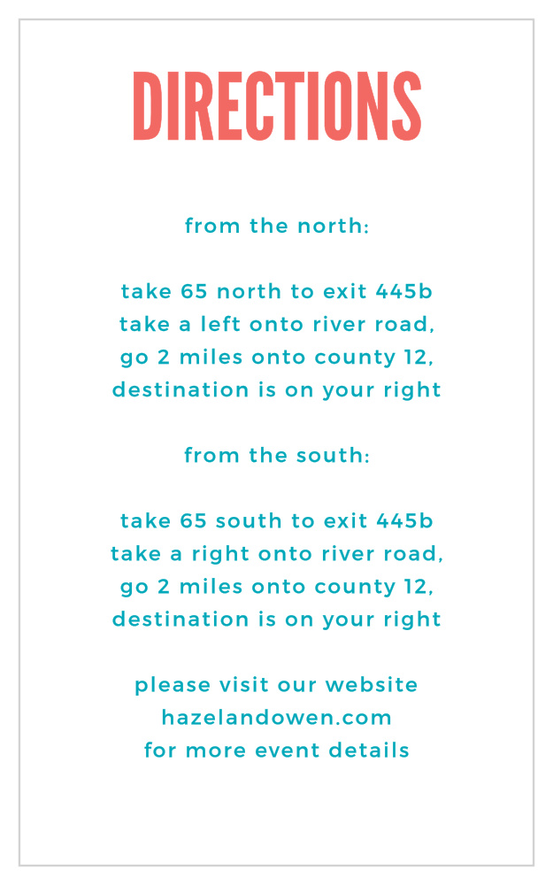 Modern Venn Direction Cards