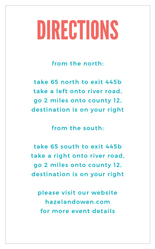 Modern Venn Direction Cards