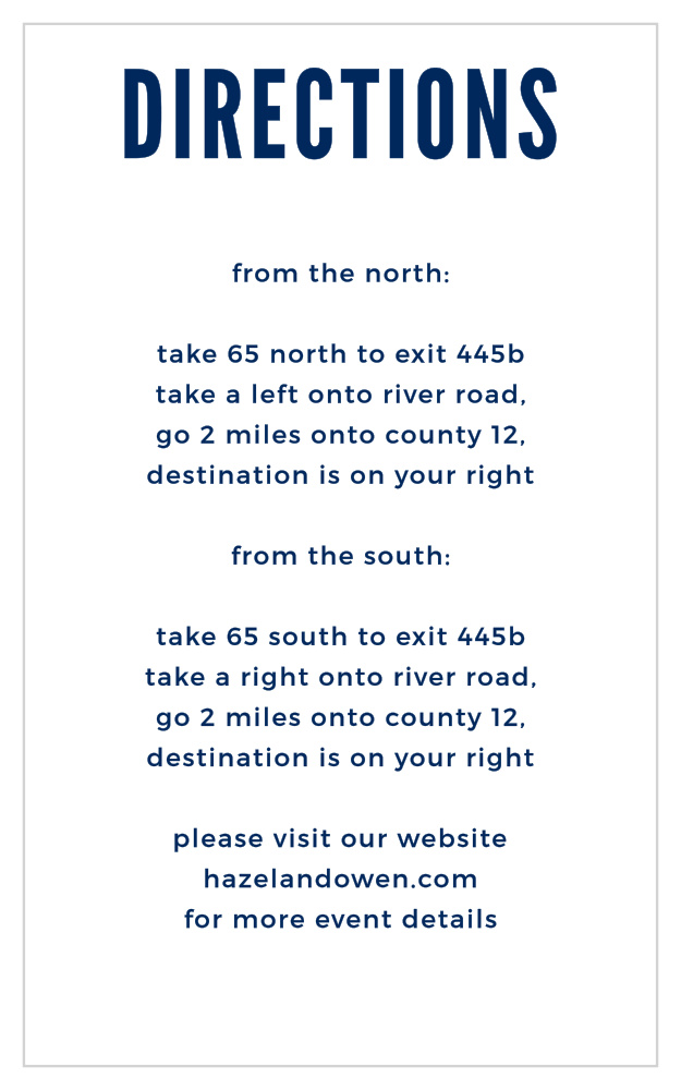 Modern Nautical Direction Cards