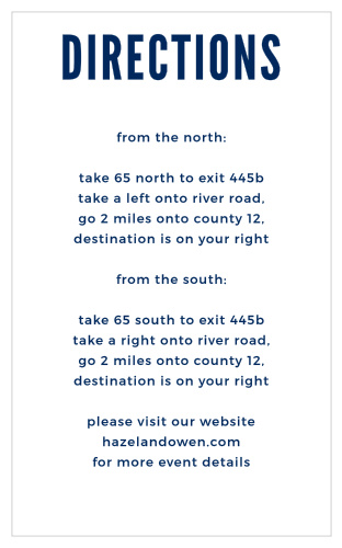 Modern Nautical Direction Cards