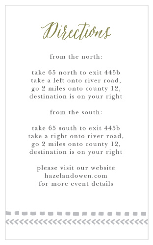 Rustic Tribal Direction Cards