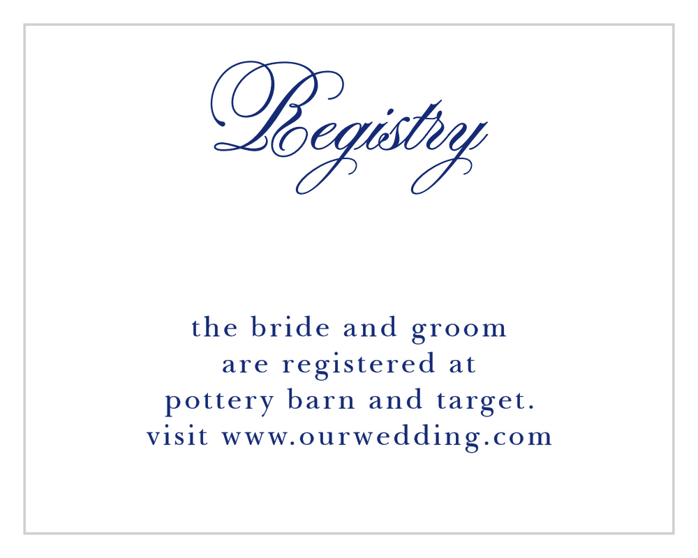 Preppy Stripe Registry Cards
