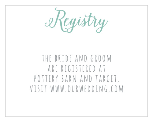 Sweet Succulents Registry Cards